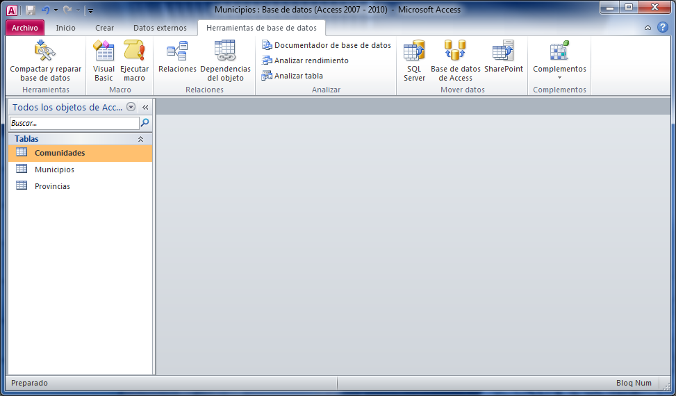 Interfaz de Access